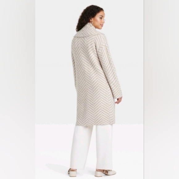 Jacquard knit coatigan - Picture 3 of 7